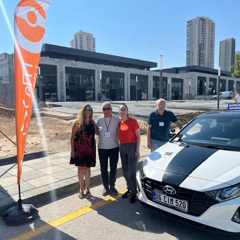 Sınav aracı ve ekibimiz